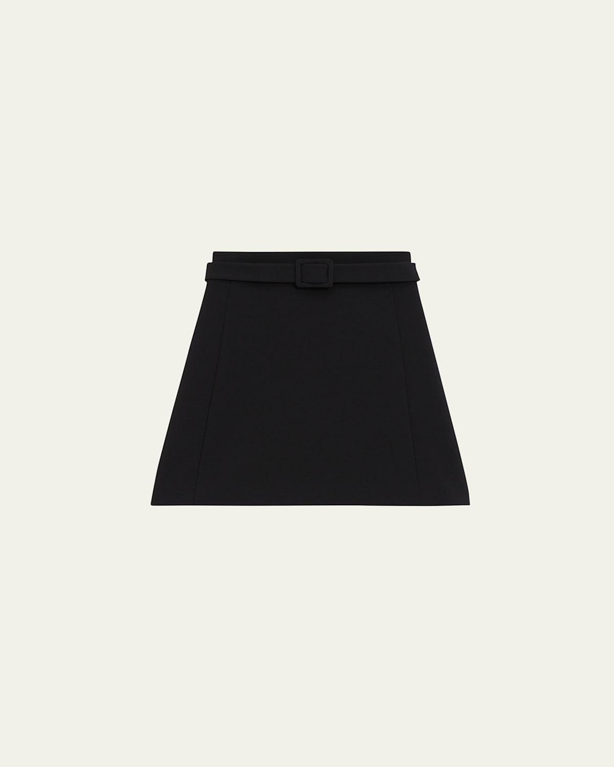 Theory Tailored Belted Mini Skirt Product Image