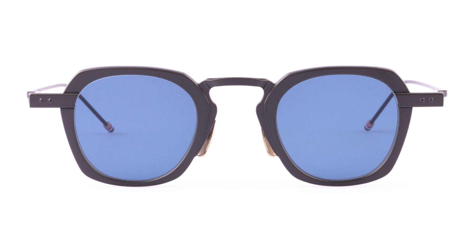 THOM BROWNE Square Sunglasses - Black Iron Sunglasses Product Image