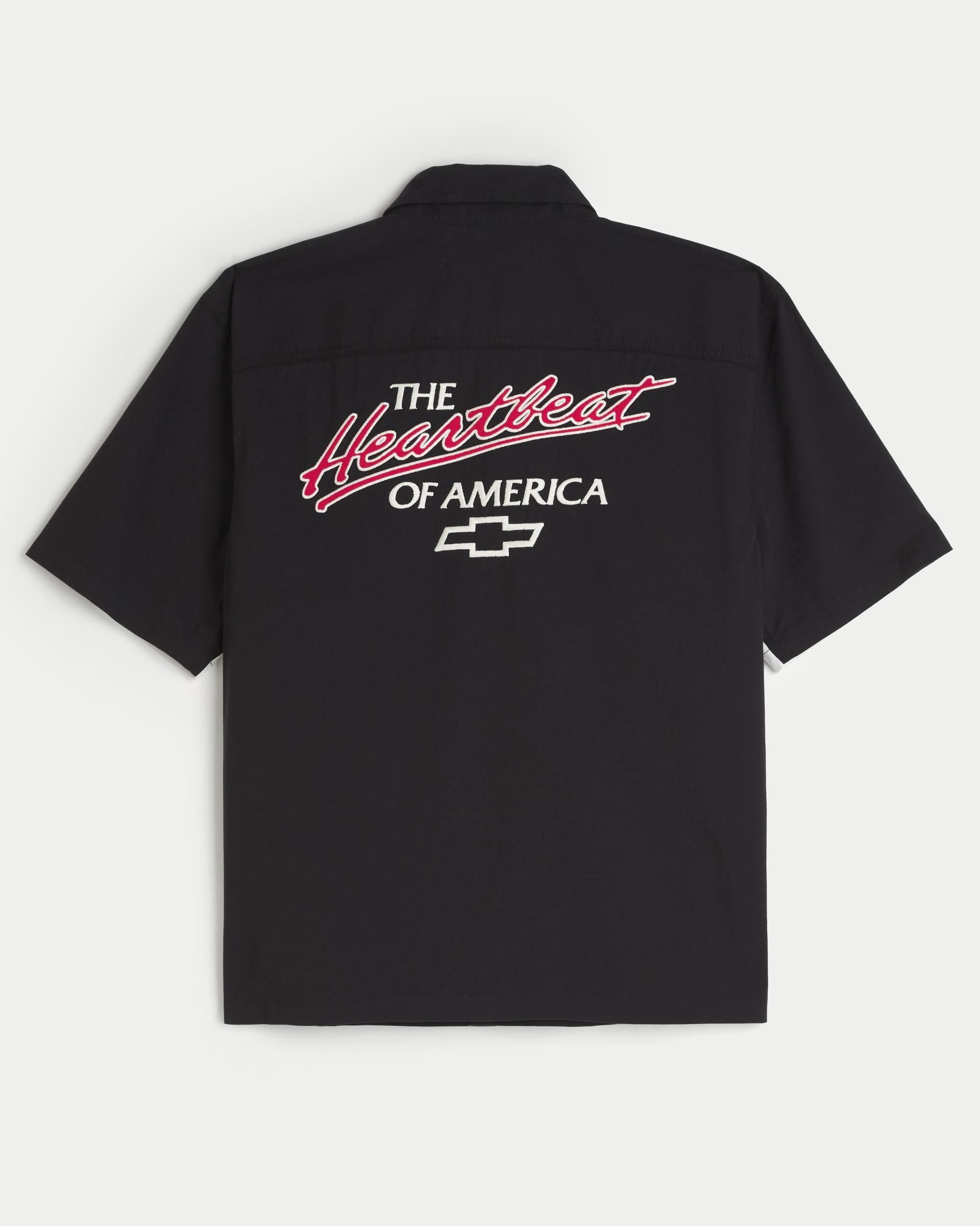 Boxy Short-Sleeve Chevrolet Corvette Graphic Shirt Product Image
