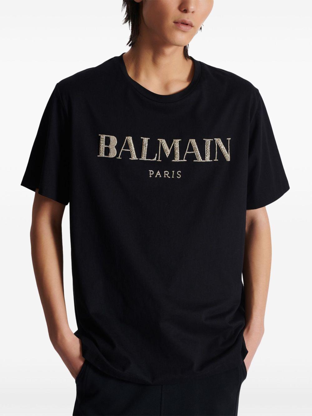 Vintage crystal-embellished T-shirt  Product Image
