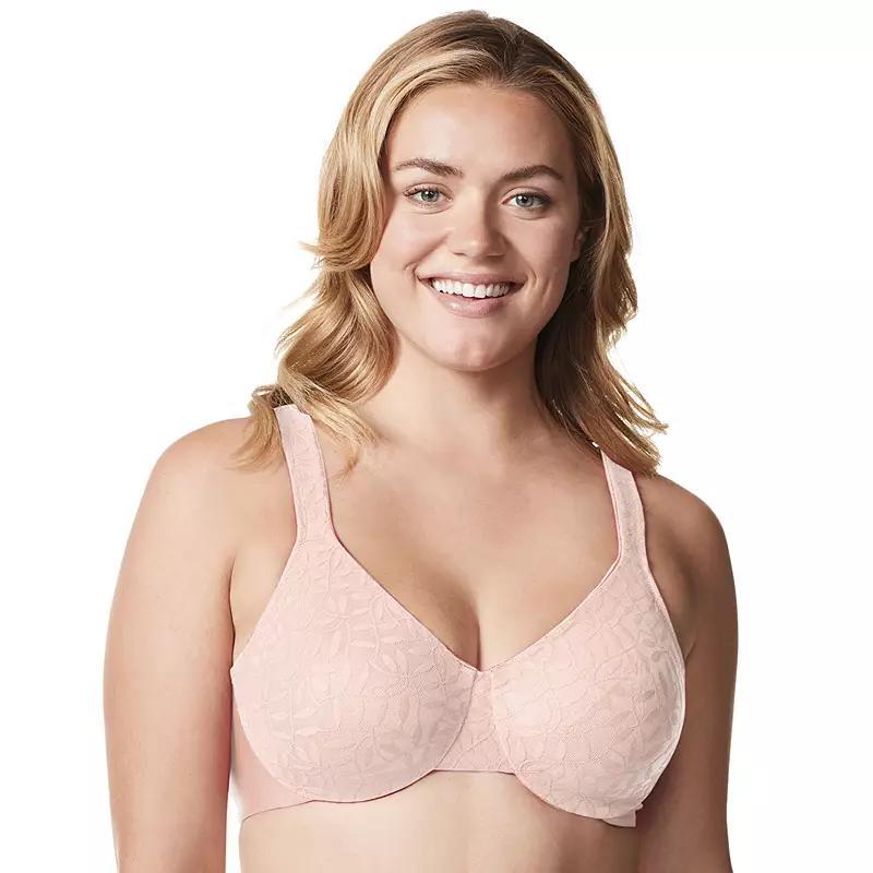Olga® by Warner's® Sheer Leaves Lace Full-Figure Full-Coverage Minimizer Bra 35519, Women's, Size: 36 Dd, White Product Image