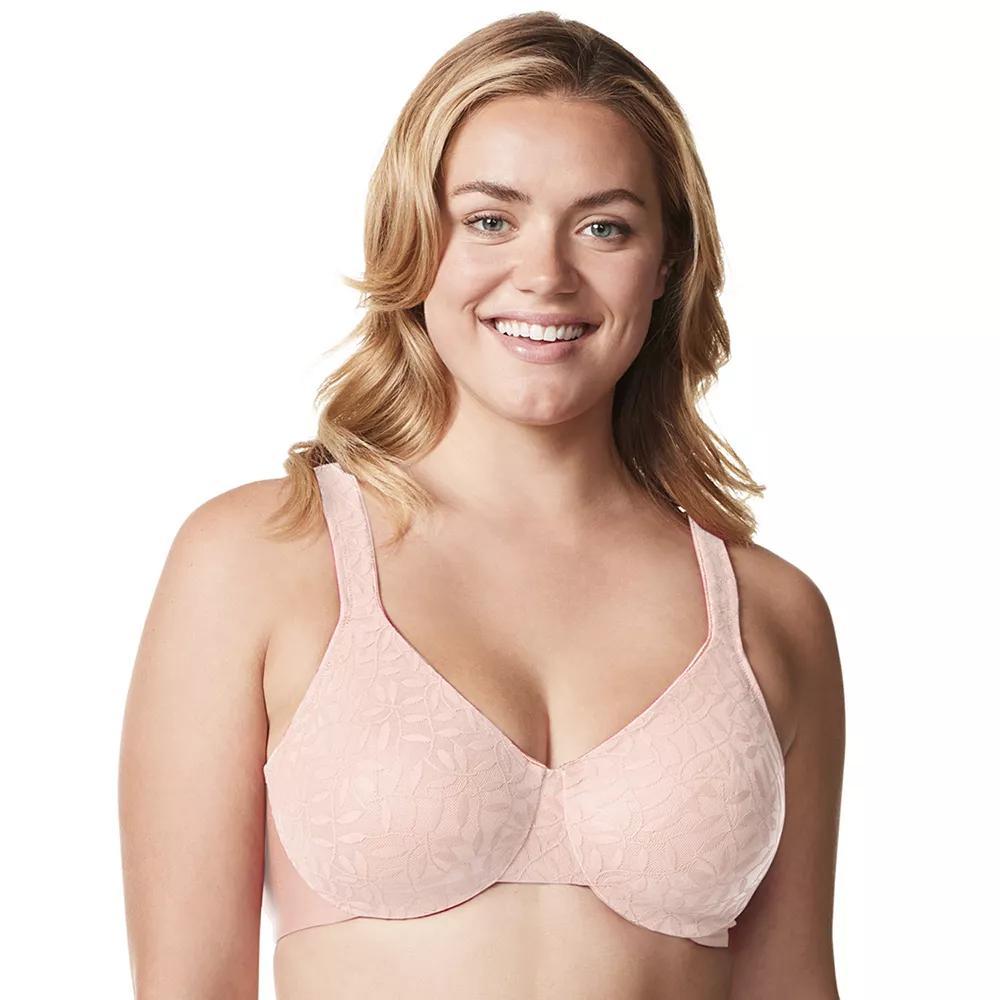 Olga® by Warner's® Sheer Leaves Lace Full-Figure Full-Coverage Minimizer Bra 35519, Women's, Size: 36 Dd, White Product Image