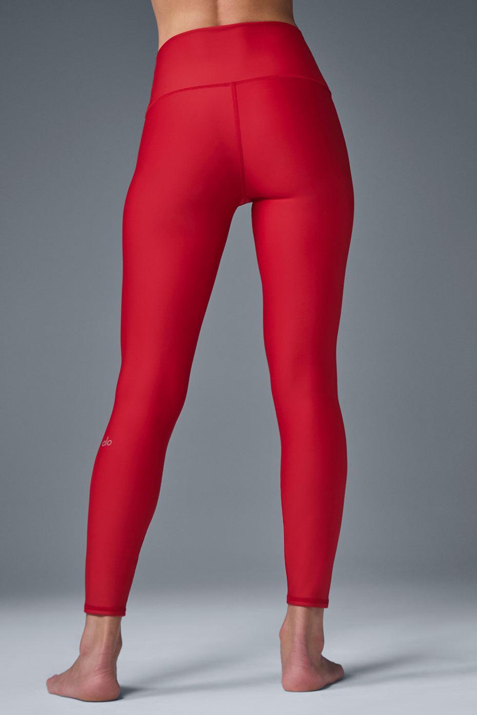 7/8 High-Waist Airlift Legging - Bold Red Product Image