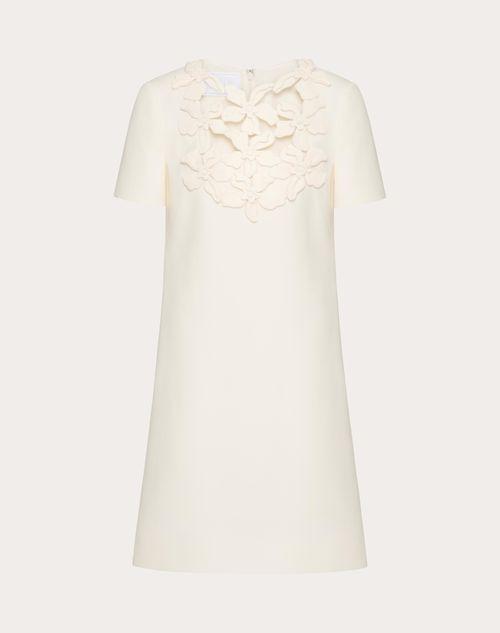 EMBROIDERED CREPE COUTURE SHORT DRESS Product Image