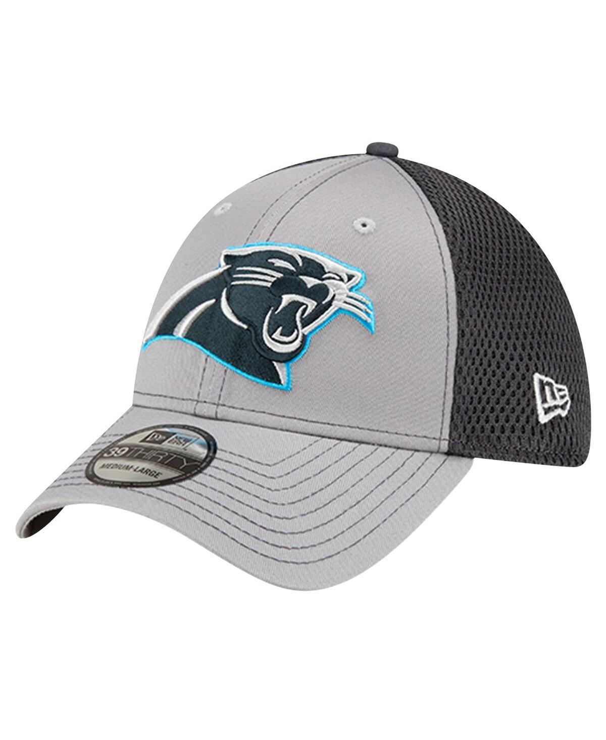Men's New Era Gray Carolina Panthers Grayed Out Neo 39THIRTY Flex Hat, Size: Medium/Large, Grey Product Image