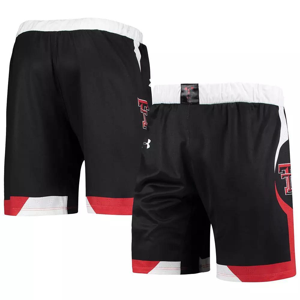 Men's Under Armour Black Texas Tech Red Raiders Team Replica Basketball Shorts, Size: Small Product Image