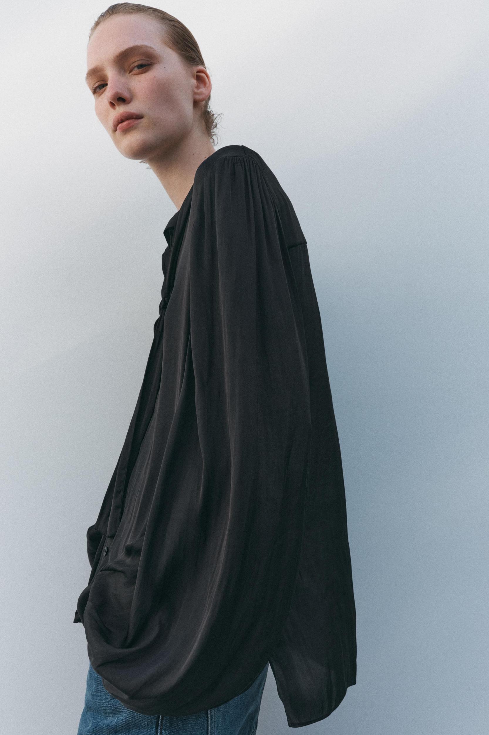 ZW COLLECTION BALLOON SLEEVE SHIRT Product Image