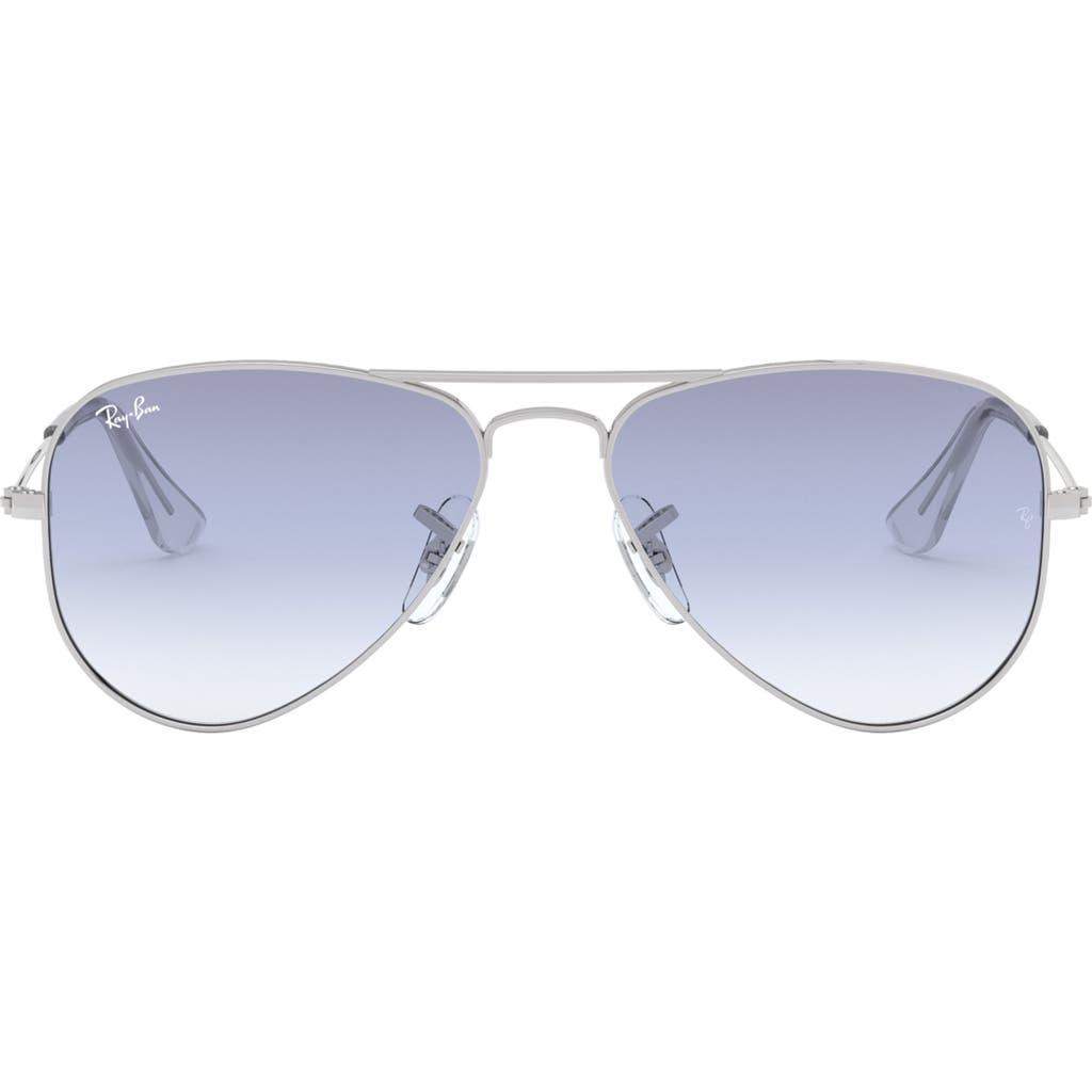Ray-Ban Junior 52mm Aviator Sunglasses in Silver at Nordstrom Product Image