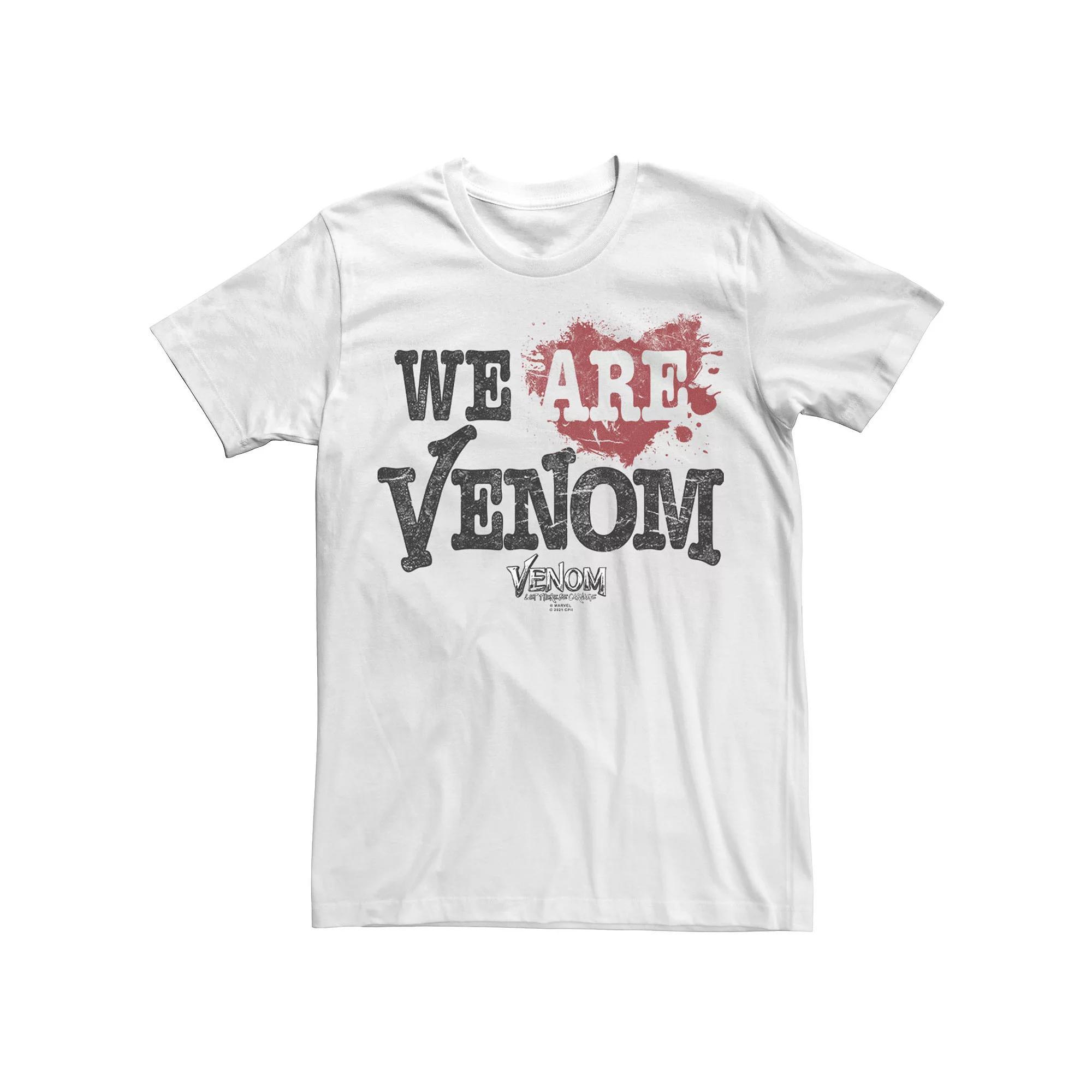 Big & Tall Marvel Venom: Let There Be Carnage We Are Venom Text Tee, Men's, Size: 3XL Tall, White Product Image