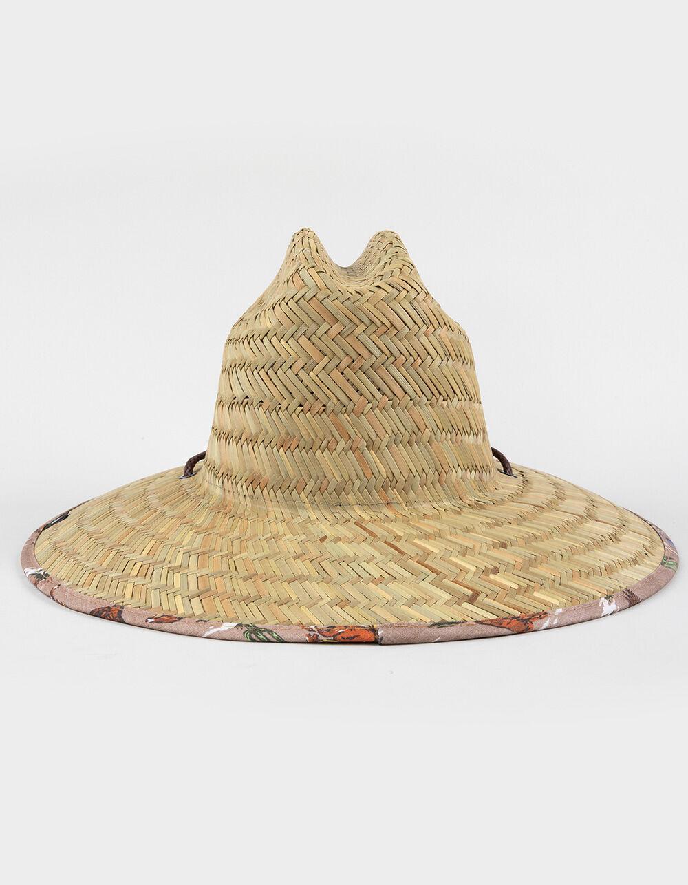 HEMLOCK HAT CO. Signature Straw Lifeguard Hat - BROWN COMBO Product Image