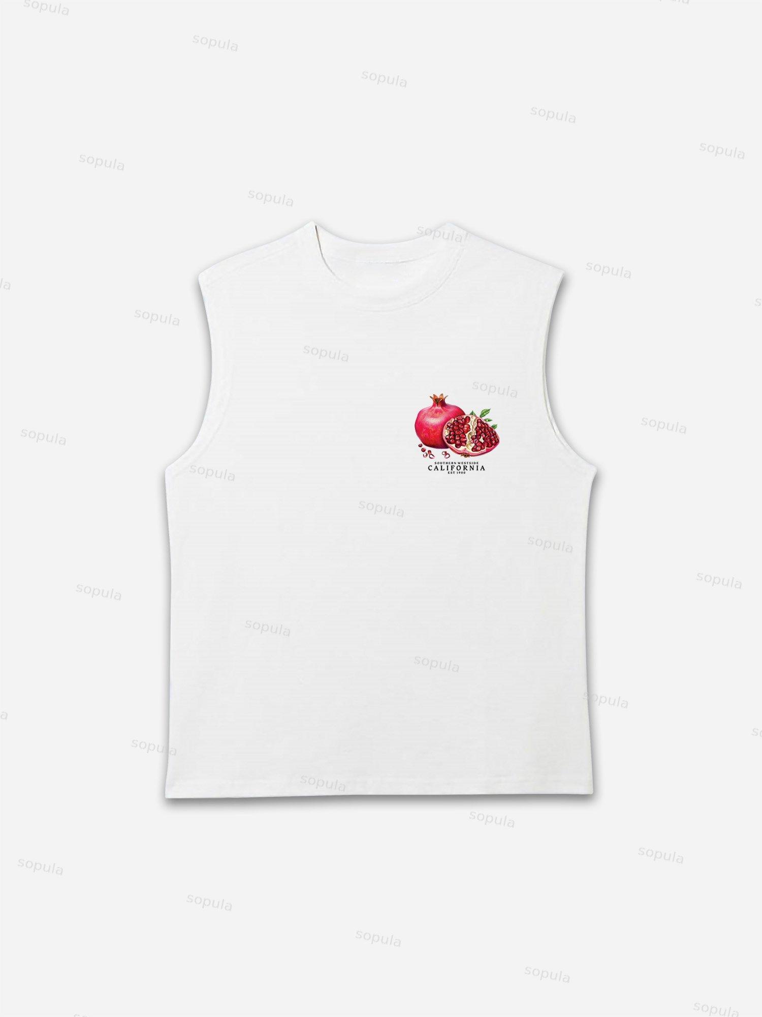 Tropical Fruits Love Your Dreams Vintage Graphic Tank Top Product Image