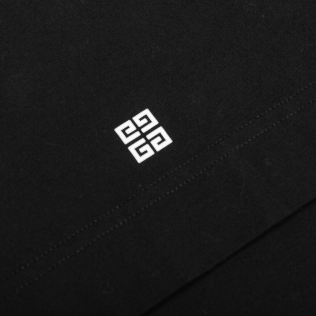 Slim Fit Reverse Print T-Shirt - Black Male Product Image