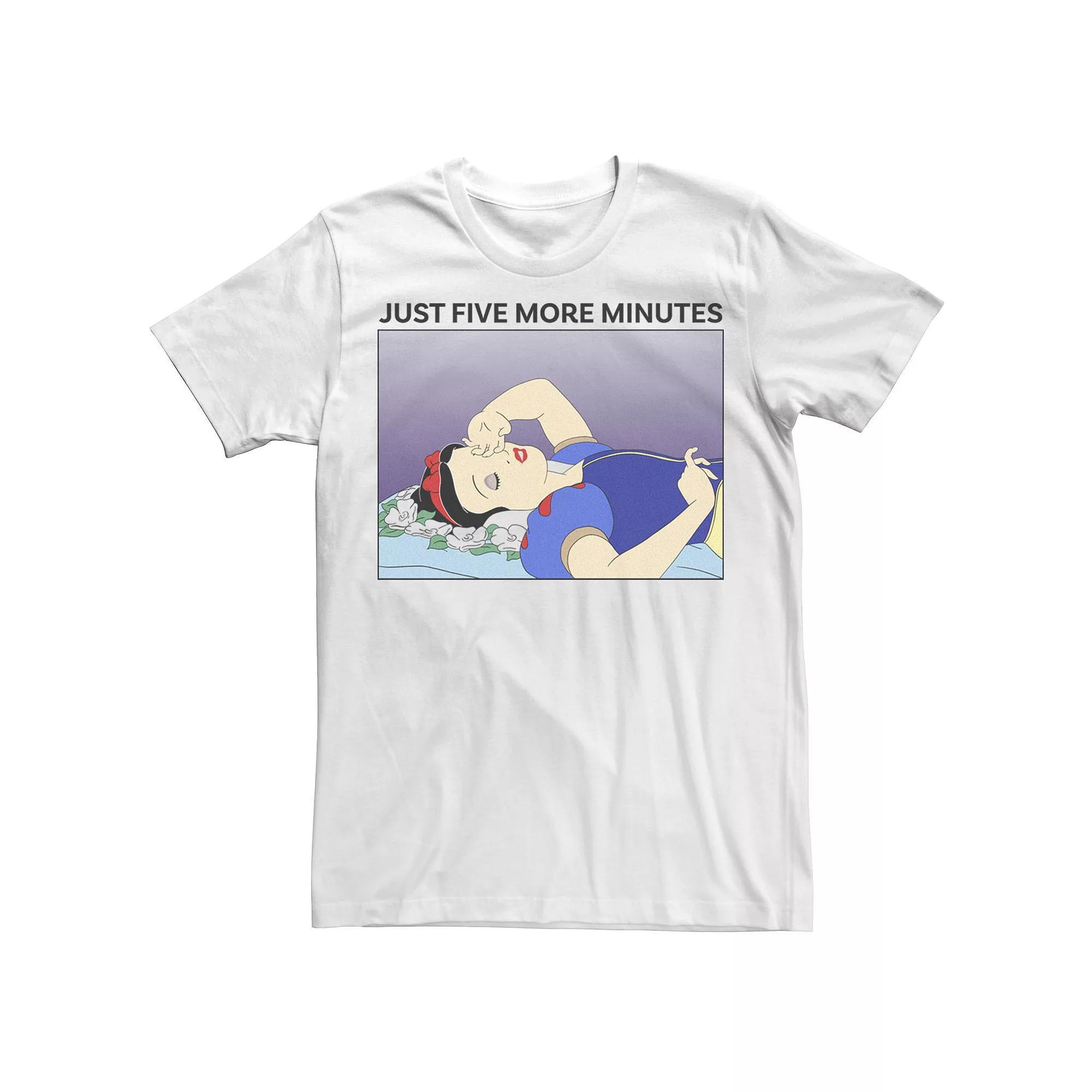 Disney's Snow White Men's Just Five More Minutes Tee, Size: Large Product Image