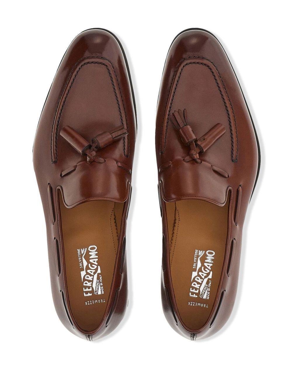 tasselled leather loafers Product Image