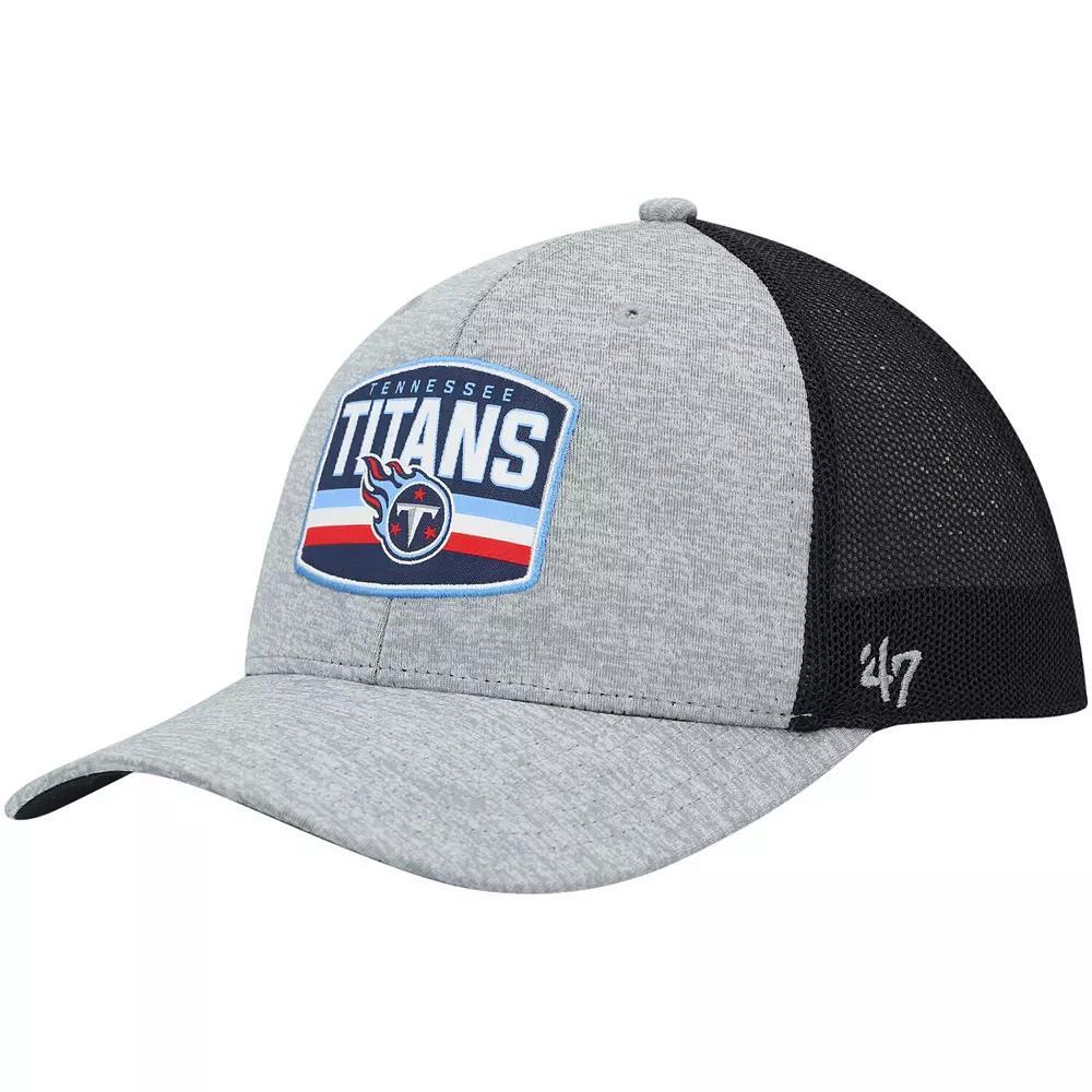 Men's '47 Heathered Gray/Navy Tennessee Titans Motivator Flex Hat, Size: Small/Medium, Grey Product Image