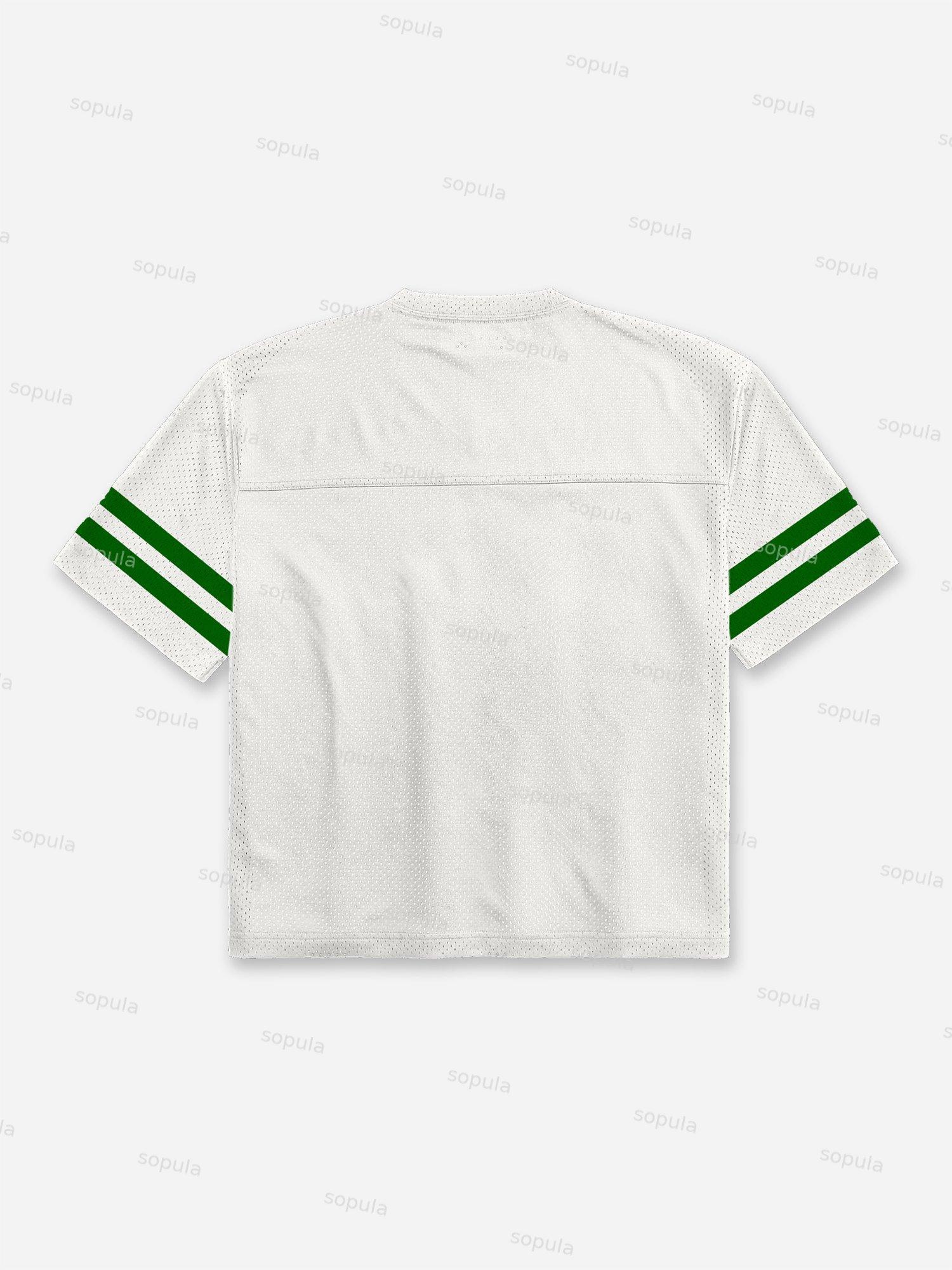 Boundless Print Crop Blokecore Mesh Football Jersey T-shirt Product Image