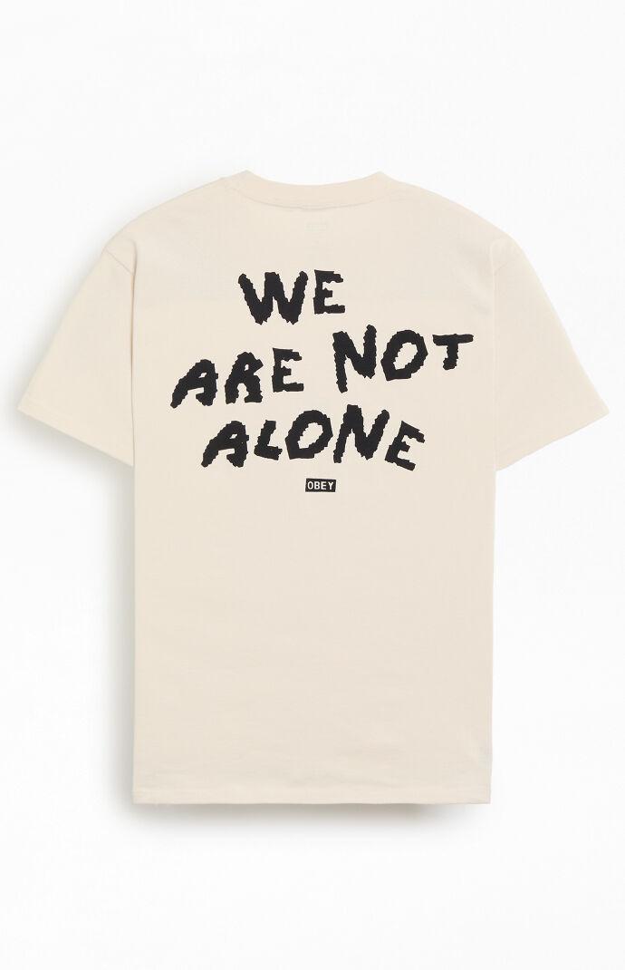 Obey Men's We Are Not Alone Heavyweight Boxy T-Shirt Product Image