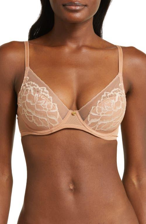 Womens Flora Lace Plunge Bra Product Image