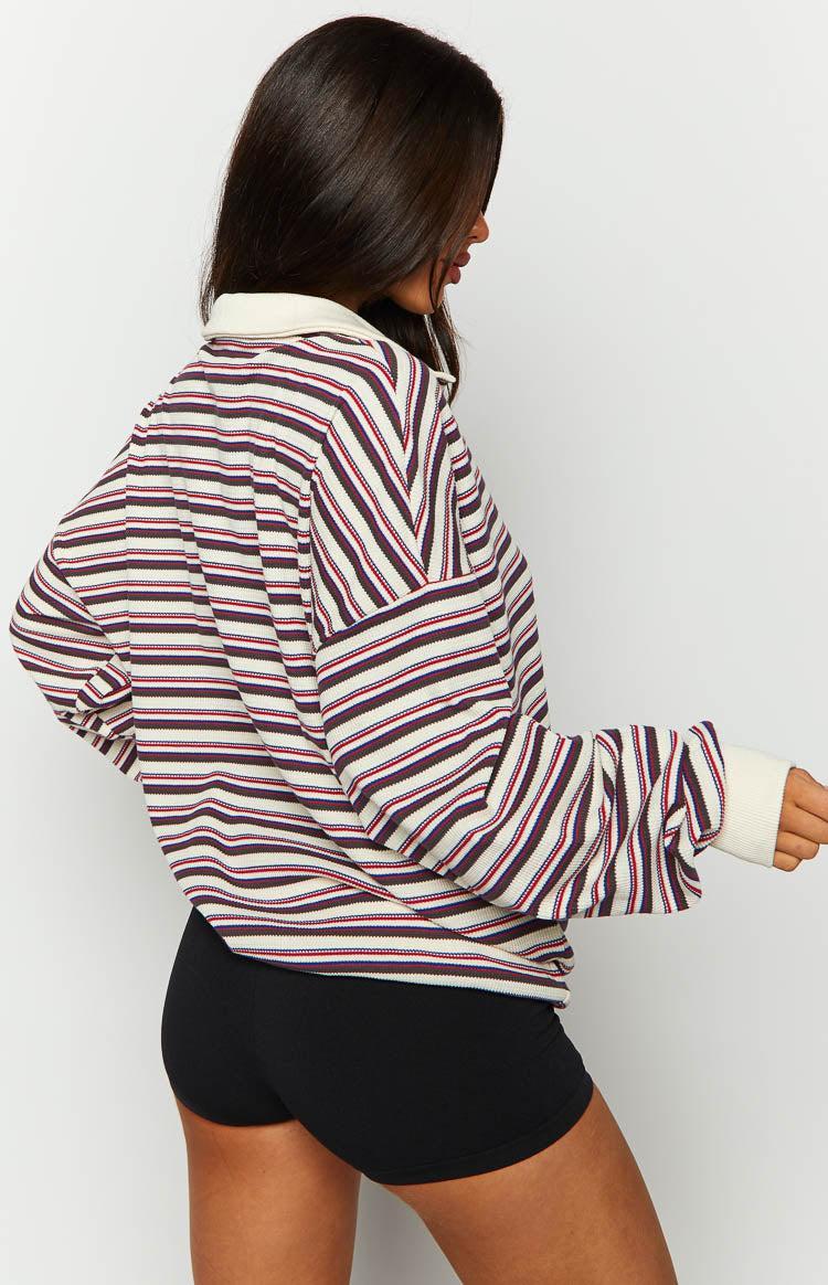 Lioness Porcelain Multi Striped Rugby Jersey Product Image