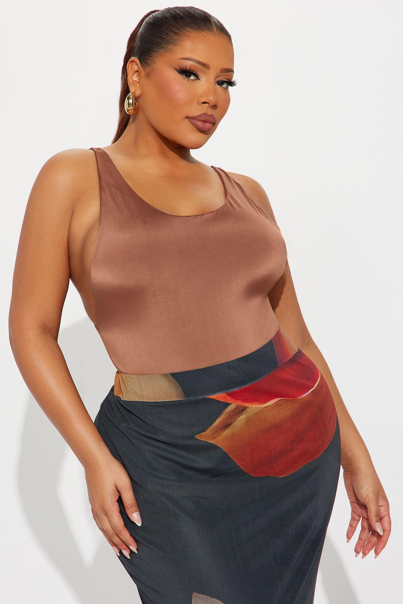 Martina Double Lined Bodysuit - Chocolate Female Product Image