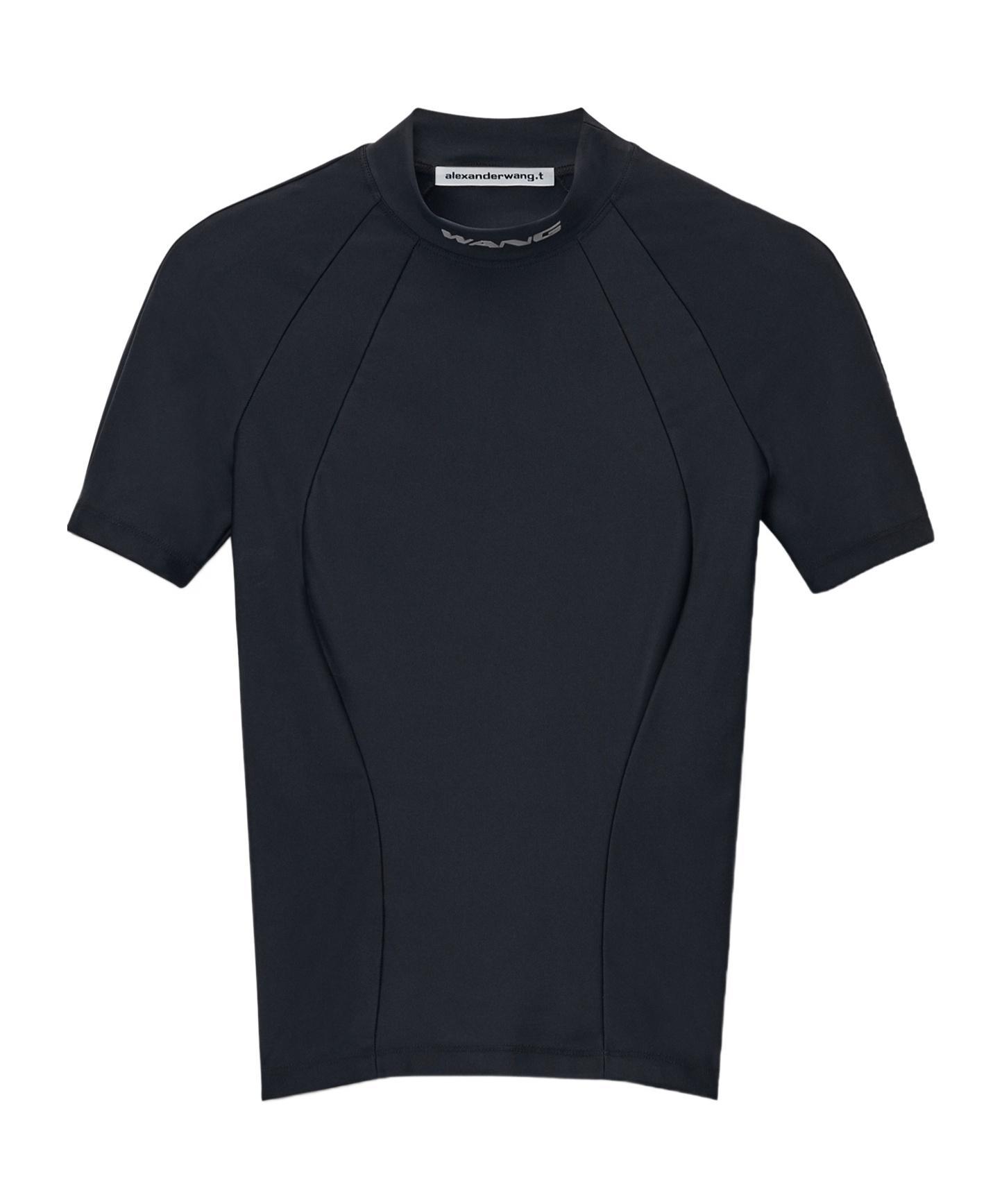 ALEXANDER WANG T Mock-neck Top In Black Product Image