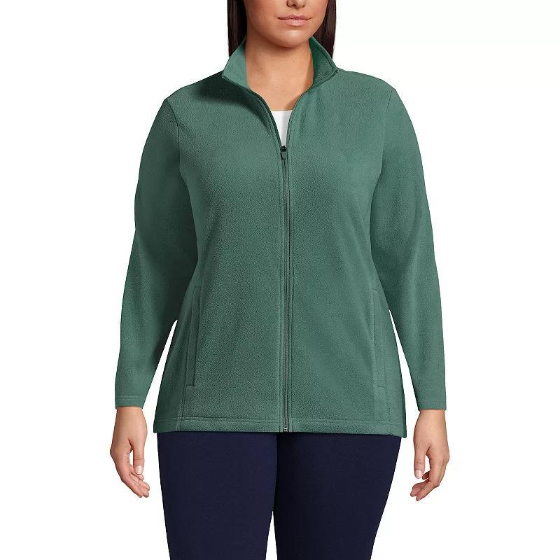 Plus Size Lands' End Full Zip Fleece Jacket, Women's, Size: 2XL, Rich Red Product Image