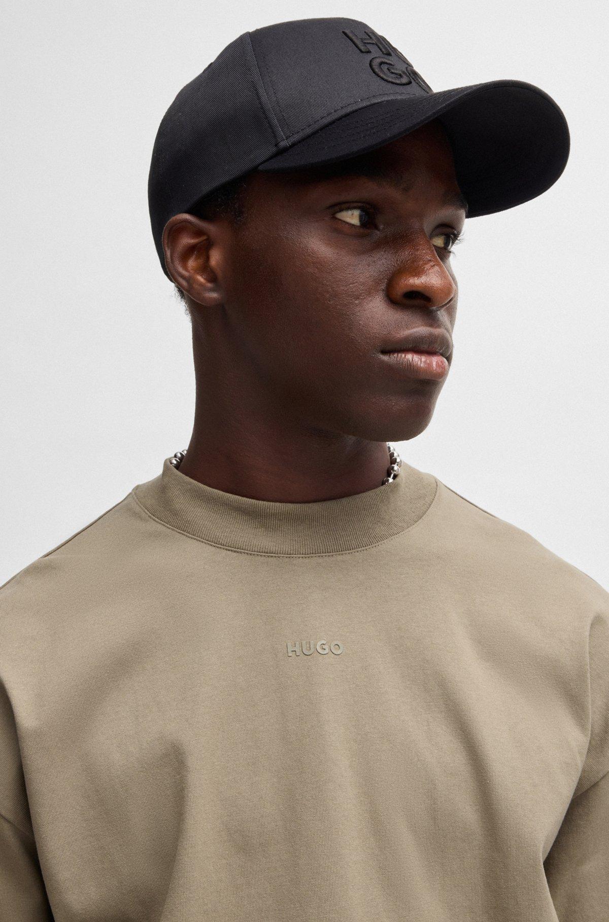 Cotton-jersey relaxed-fit T-shirt with logo print Product Image