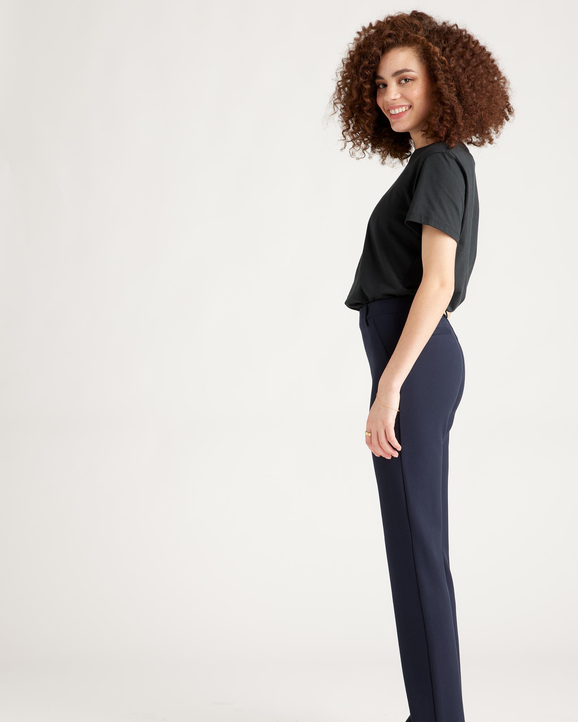 Quince | Women's Ultra-Stretch Ponte Straight Leg Pants Petite Size XS, Rayon Product Image