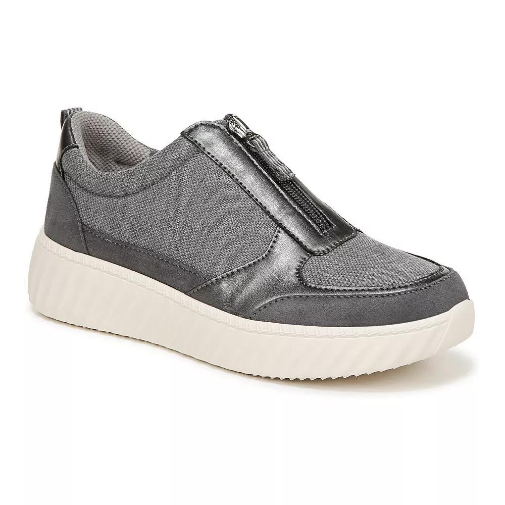 LifeStride Winner Women's Zip-Up Sneakers, Size: 7, Gray Fabric Product Image
