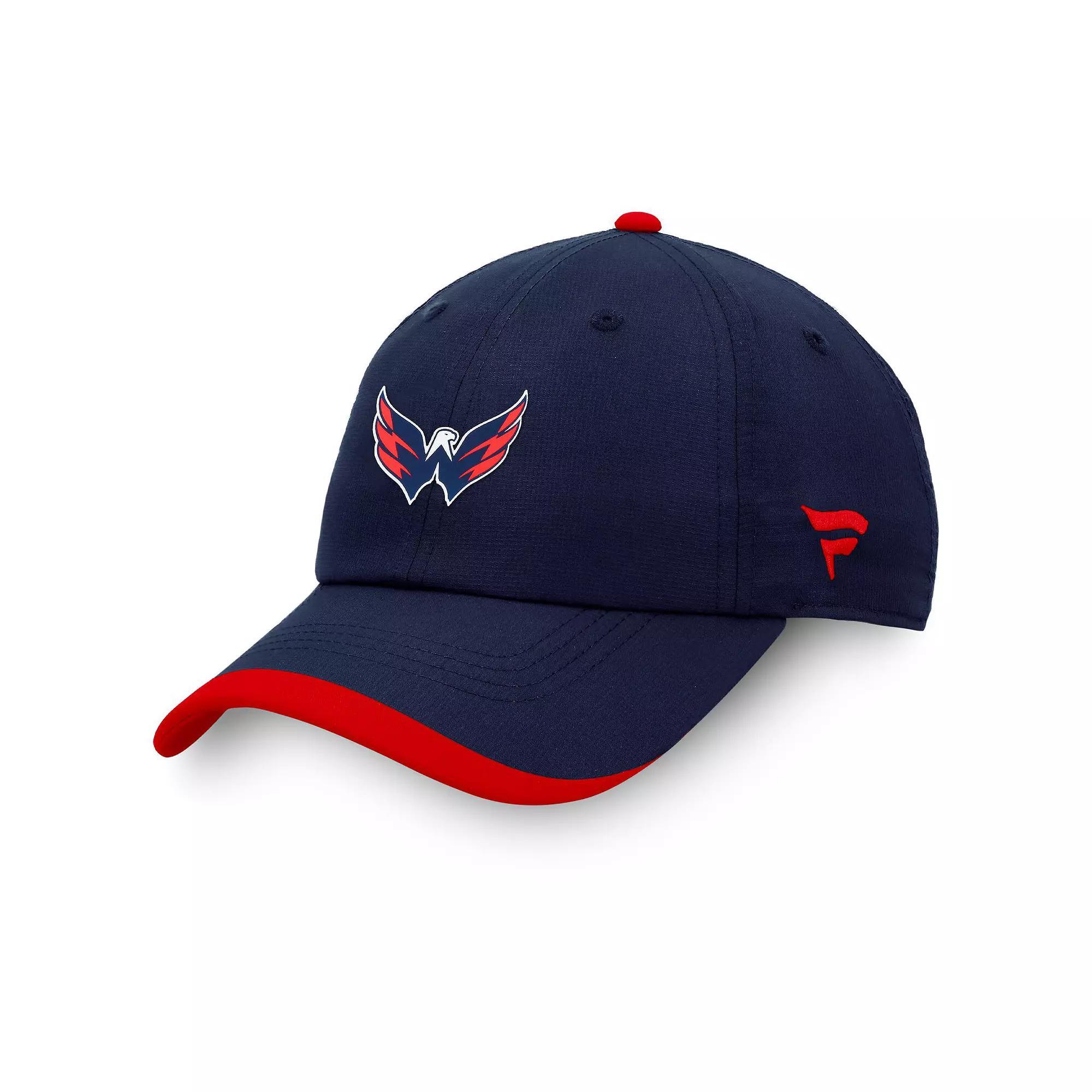 Mens Fanatics Branded Washington Capitals Authentic Pro Rink Pinnacle Adjustable Hat, Blue Product Image