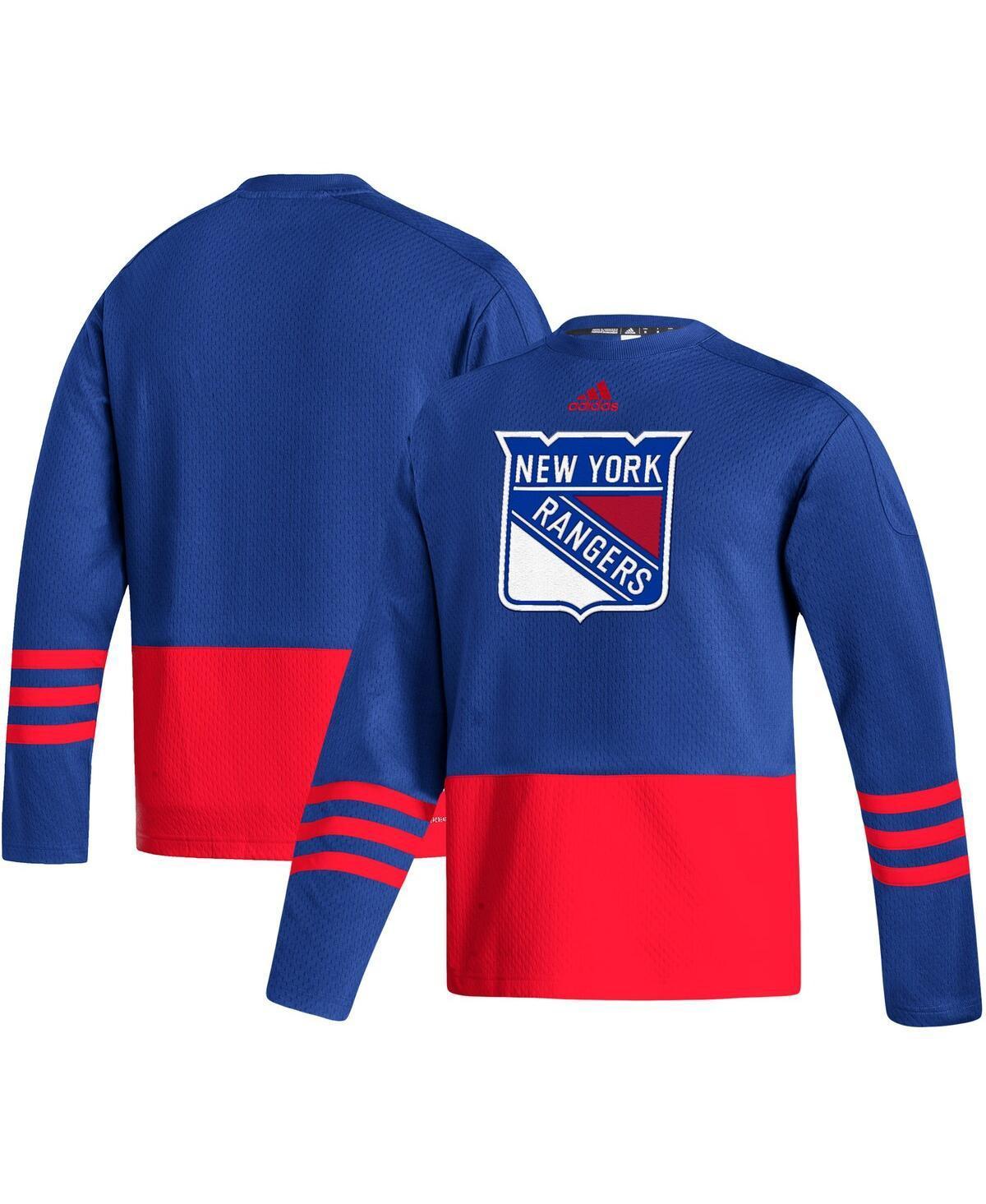 Men's adidas Royal New York Rangers Logo AEROREADY Pullover Sweater, Size: Medium, Ran Blue Product Image