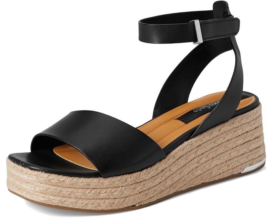 Clemens Raffia Espadrille Wedge Heel Sandals Product Image