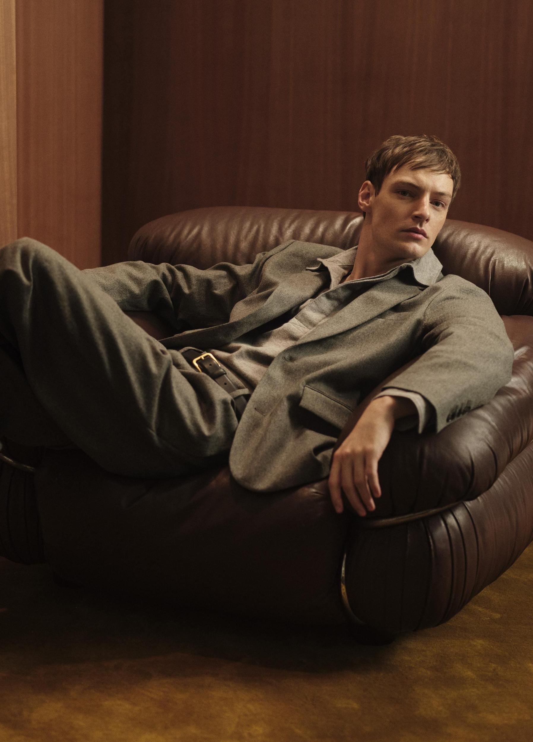 Herringbone Cotton Popover Shirt Product Image