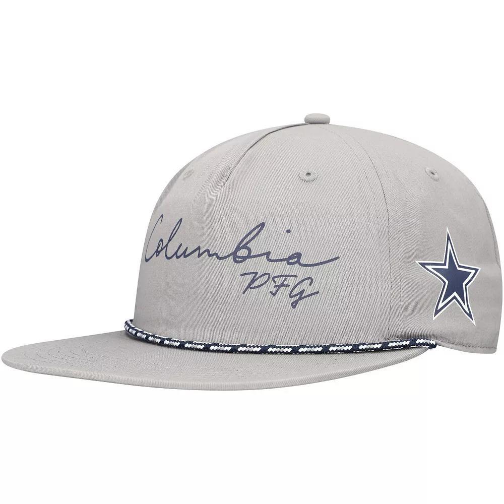 Men's Columbia  Gray Dallas Cowboys PHG Back Tack Adjustable Hat, Grey Product Image