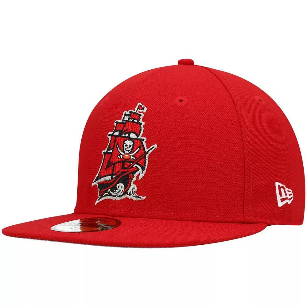 Men's New Era Red Tampa Bay Buccaneers Omaha 59FIFTY Fitted Hat, Size: 7 1/2 Product Image
