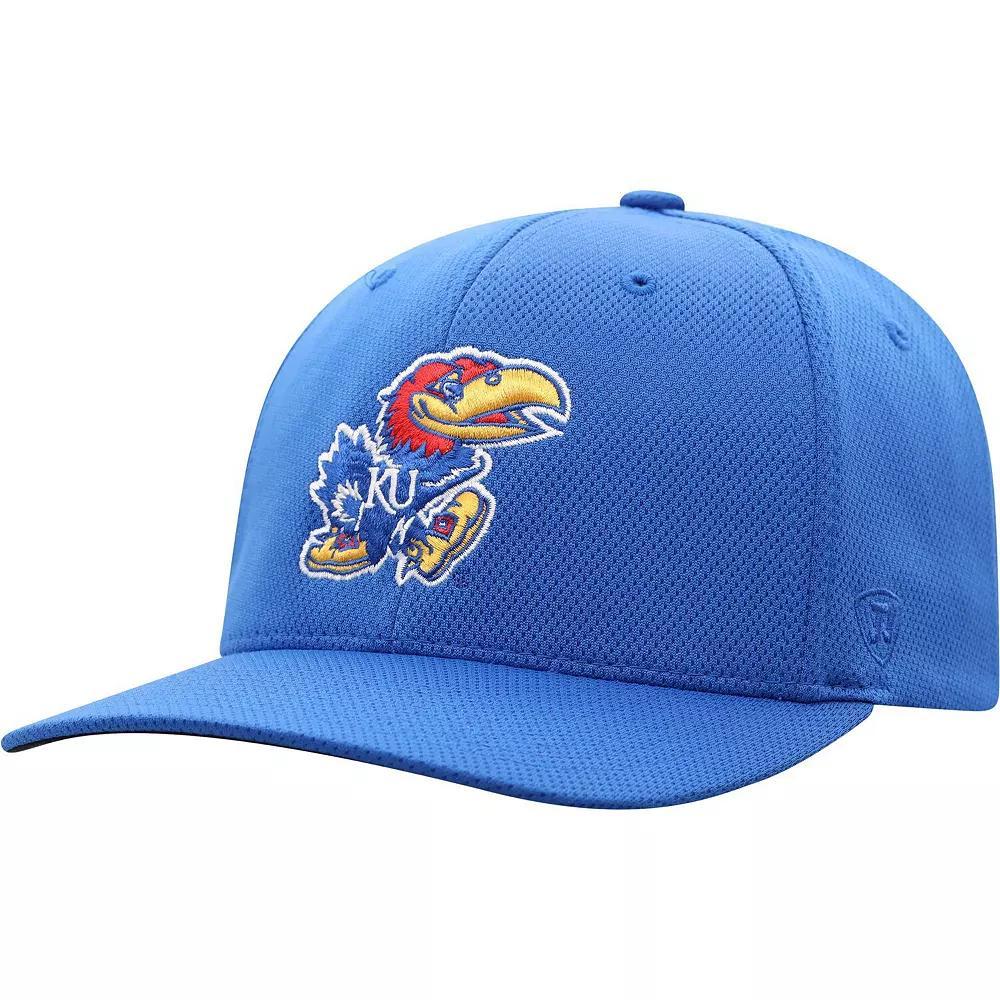 Men's Top of the World Royal Kansas Jayhawks Reflex Logo Flex Hat, Size: Medium/Large, Blue Product Image