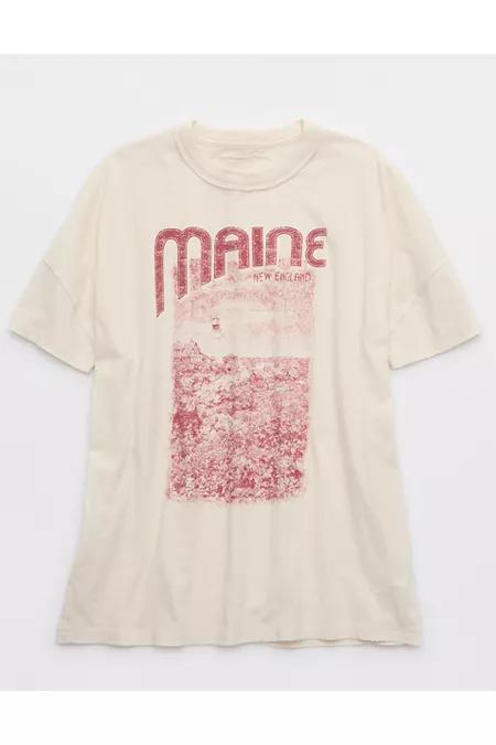 Aerie Oversized Crew Boyfriend T-Shirt Women's Product Image
