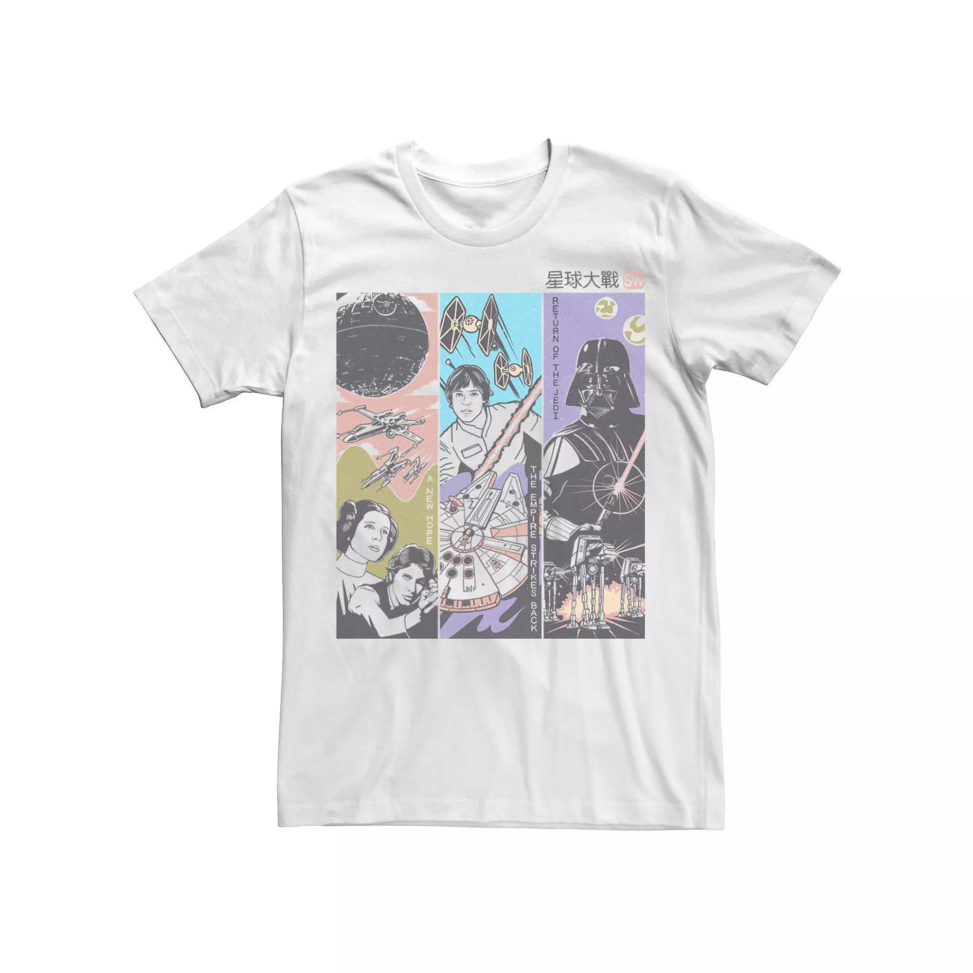 Men's Star Wars Triptych Graphic Tee, Size: Medium, White Product Image