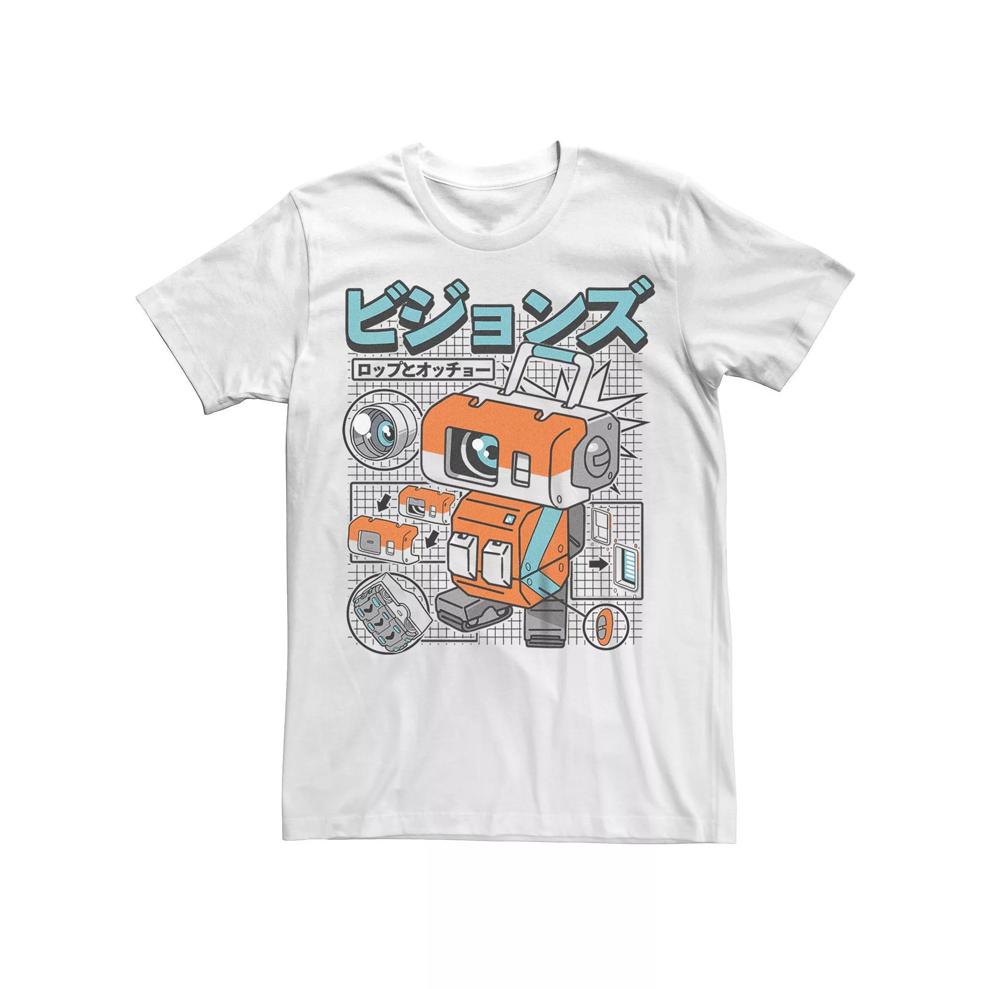 Men's Star Wars Visions Robo Schematic Graphic Tee, Size: XS, White Product Image