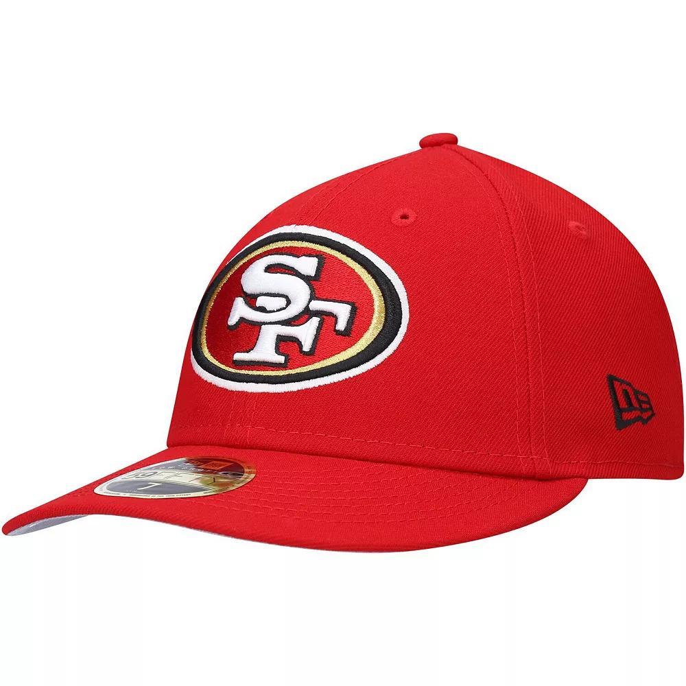 Men's New Era Scarlet San Francisco 49ers Omaha Low Profile 59FIFTY Fitted Hat, Size: 7 1/8, Red Product Image