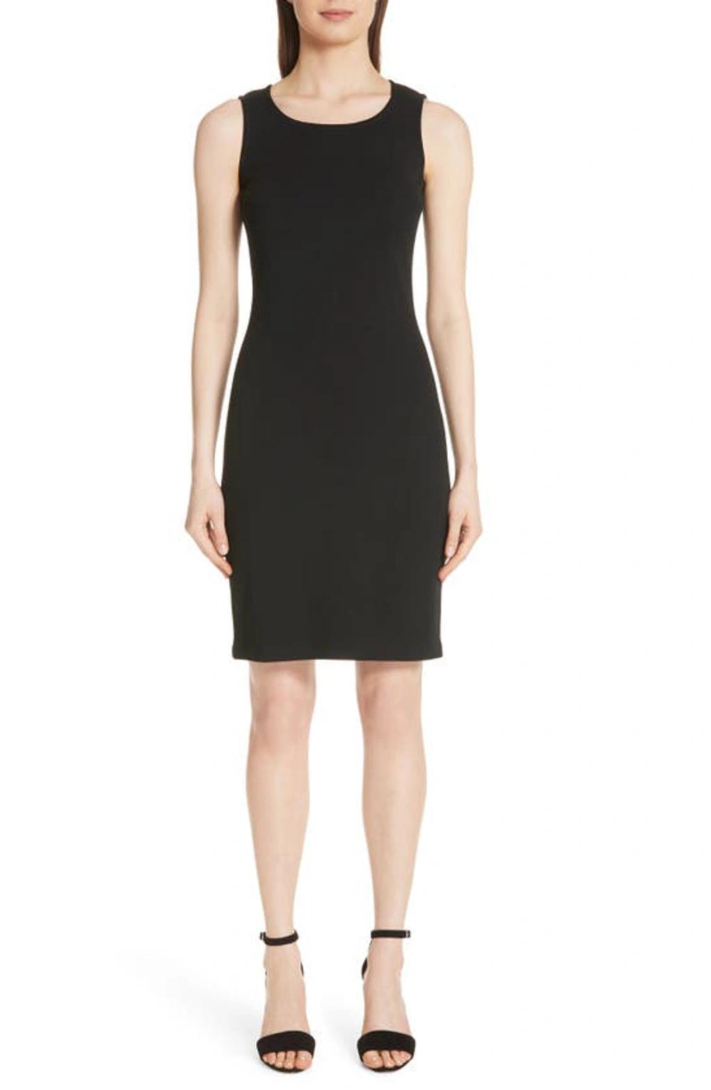 ST JOHN Milano-knit Scoop-neck Sheath Dress In Black Product Image