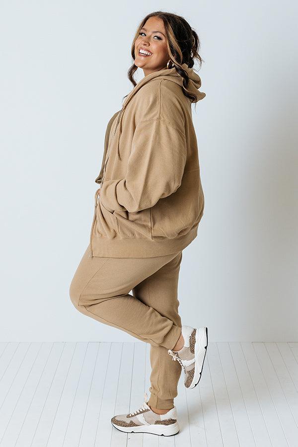 Count On You Sweater In Khaki Curves Product Image