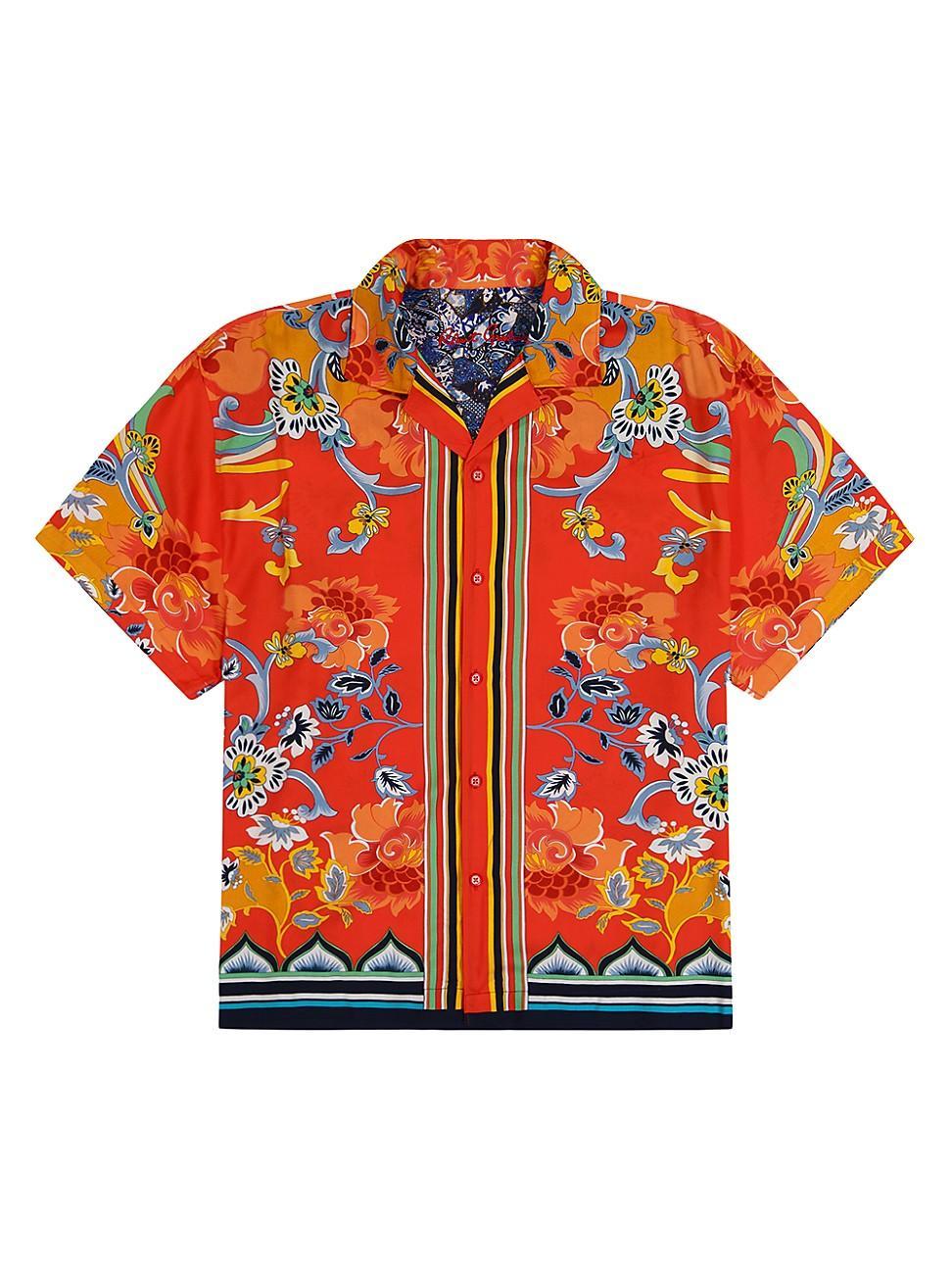 Men's Taj Printed Camp Shirt Product Image