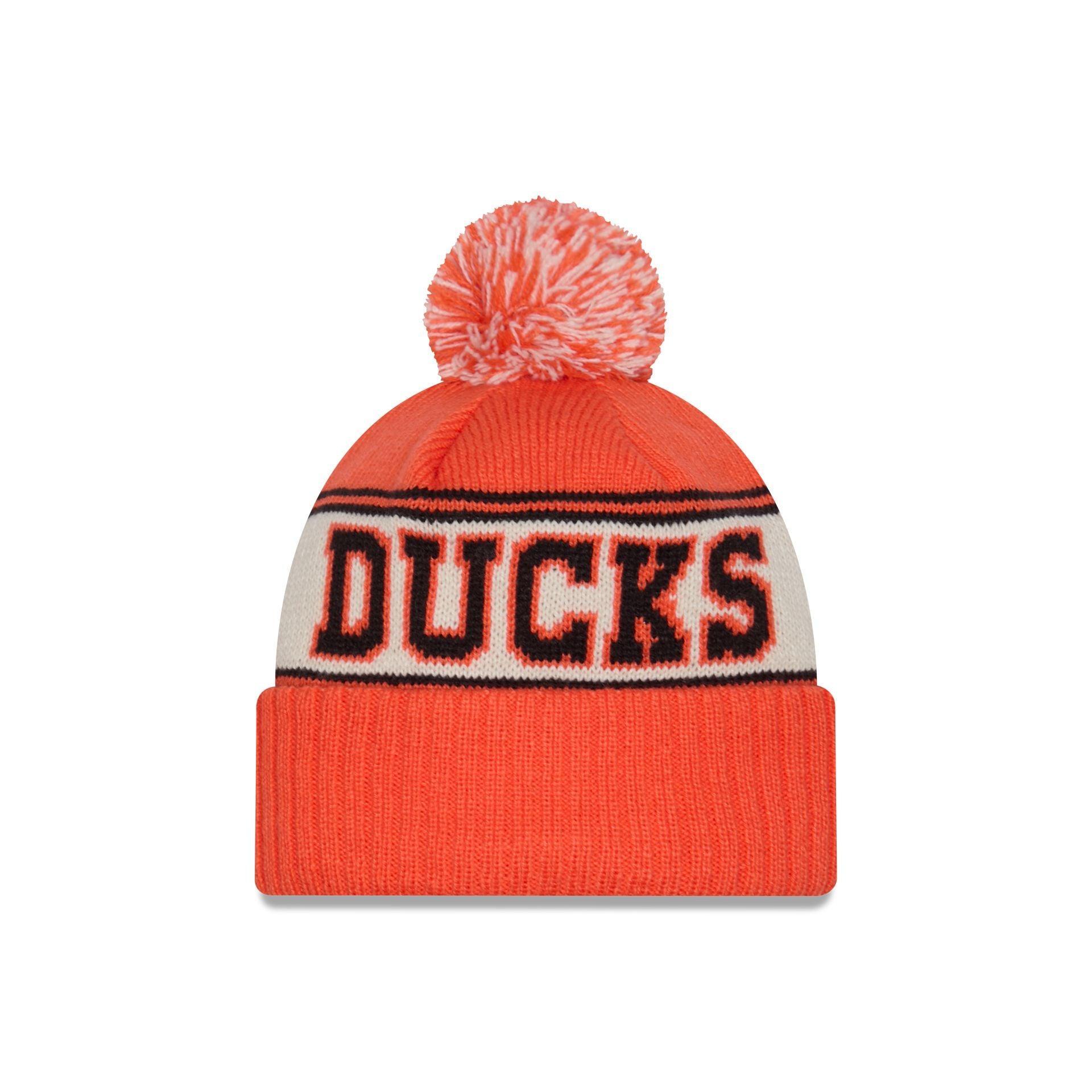 Anaheim Ducks Retro Pom Knit Hat Male Product Image