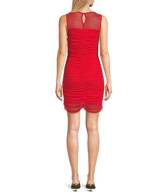 C&V Chelsea & Violet Shirred Mesh Dress Product Image