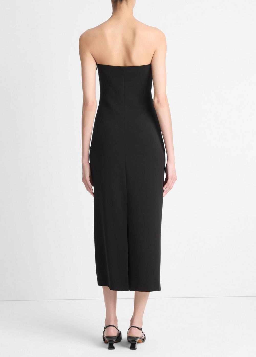 Womens Strapless Draped Dress, Off White, Size 8 Vince Product Image