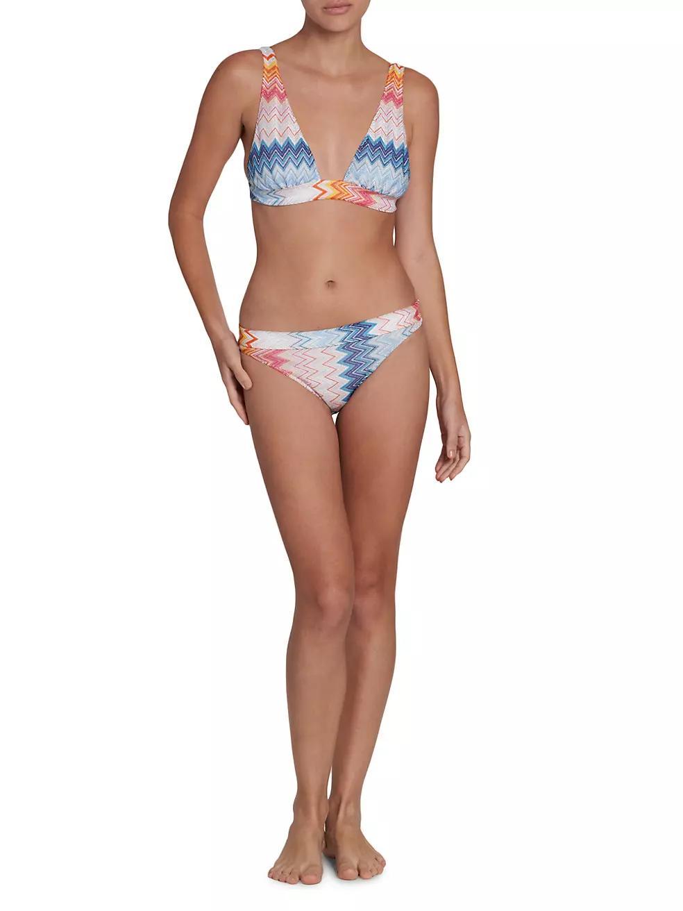 Rashel Shaded Chevron 2-Piece Bikini Set Product Image