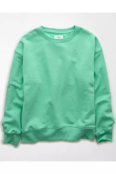AE Everyday Luxe Crew Neck Sweatshirt Womens Product Image