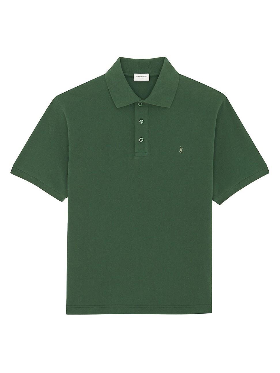 Mens Monogram Polo Shirt in Cotton Piqu Product Image