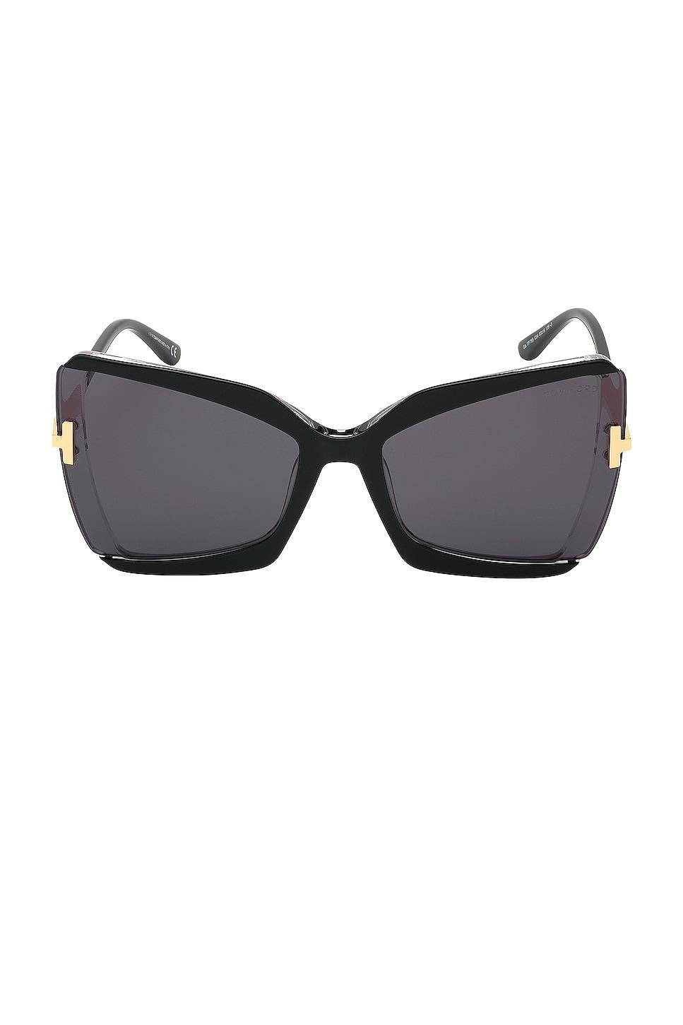 Gia Semi-Rimless Butterfly Sunglasses Product Image